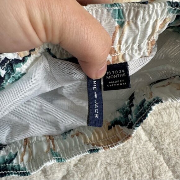 Janie & Jack | Boys Poplin Camel Print Shirt & Swim Trunks | Size 2T/18-24 Month - Picture 10 of 10